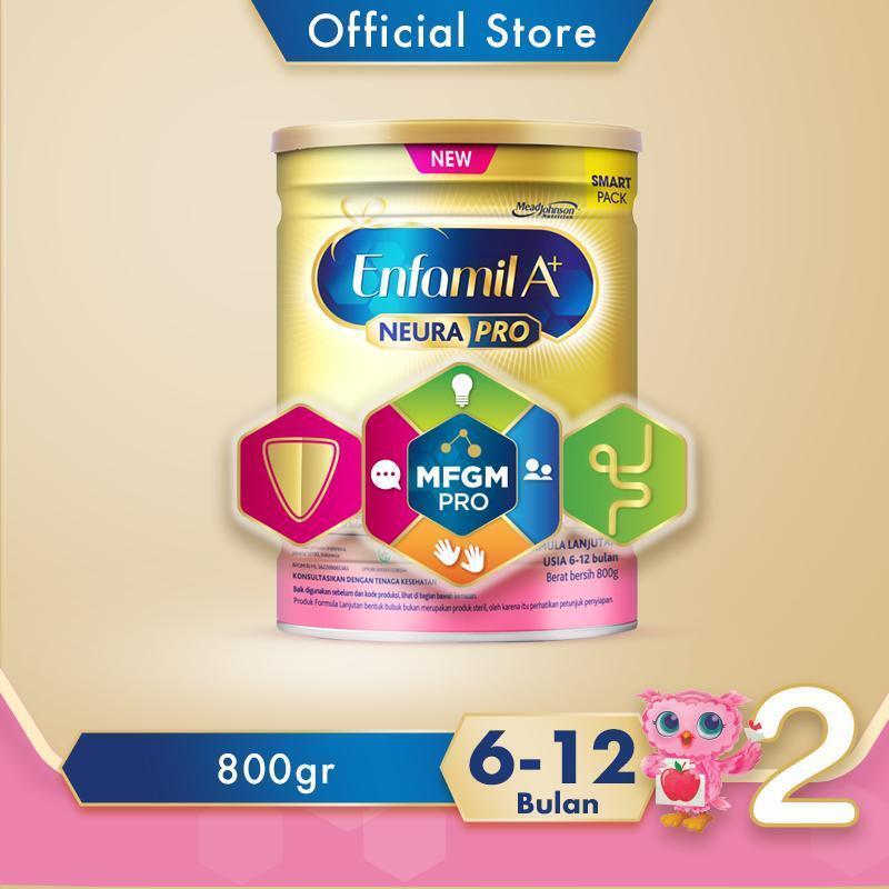 Enfamil A+ 2 Susu Formula Bayi 6 - 12 Bulan Plain 800 gr