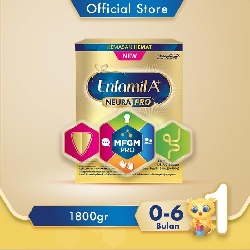 Enfamil A+ 1 Susu Formula Bayi 0 - 6 Bulan Plain 1800 gr